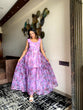 Load image into Gallery viewer, Glimmering Organza Silk Lavender Color Gown