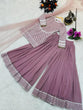 Load image into Gallery viewer, Function Wear Dusty Pink Color sharara Suit