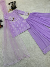 Load image into Gallery viewer, Function Wear Lavender Color sharara Suit