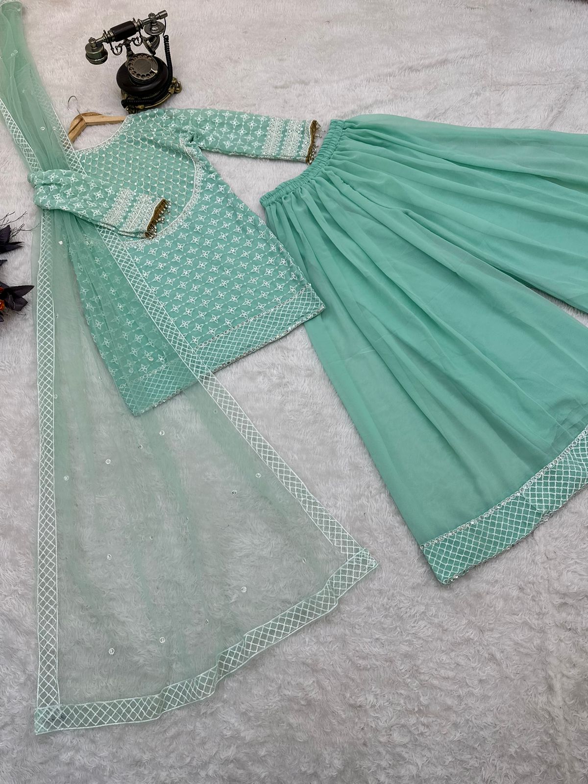 Function Wear Pista Color sharara Suit