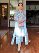 Load image into Gallery viewer, Embroidery Work Sky Blue Color Party Wear Kurti Set