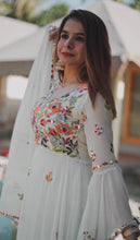 Load image into Gallery viewer, Amazing White Color Work Beautiful Sharara Suit