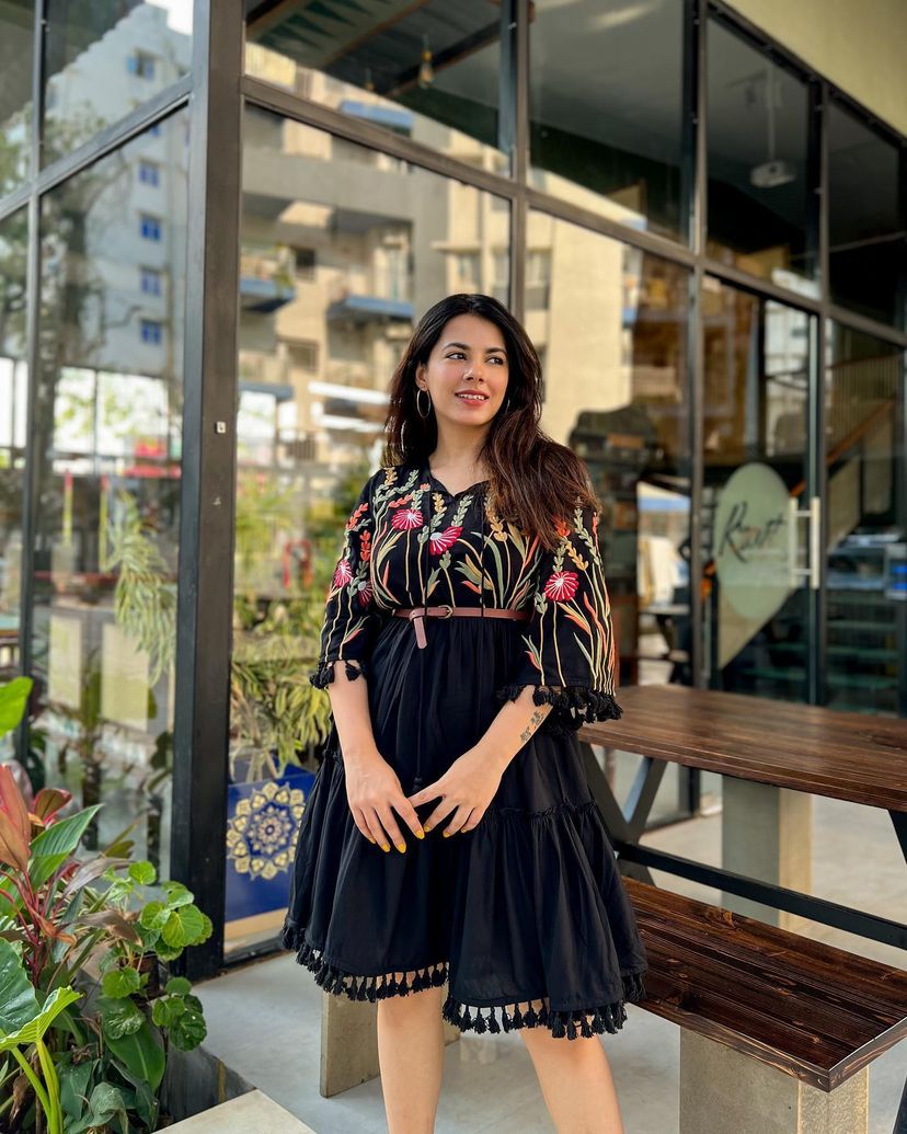 Beautiful Work Black Color Dress Main image