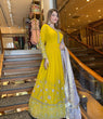 Load image into Gallery viewer, Gorgeous Sequence Work Yellow Color Long Gown