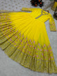 Load image into Gallery viewer, Gorgeous Sequence Work Yellow Color Long Gown