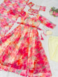 Load image into Gallery viewer, Digital Print Multi Color Organza Silk Anarkali Suit