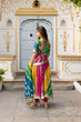 Load image into Gallery viewer, Multi Color Print With Lace Excellent Anarkali Gown