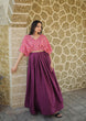 Load image into Gallery viewer, Occasion Wear Sequins Work Wine Color Printed Gown Clothsvilla