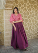Load image into Gallery viewer, Occasion Wear Sequins Work Wine Color Printed Gown Clothsvilla
