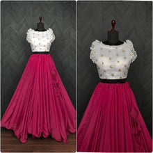 Load image into Gallery viewer, Party Wear Pink Color Sleeveless Lehenga With Blouse