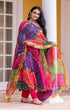 Load image into Gallery viewer, Good Looking Multi Color Print With Lacs Work Gown
