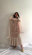 Load image into Gallery viewer, Fantastic Sequence Work Peach Color Anarkali Gown