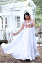 Load image into Gallery viewer, Party Wear White Color Embroidered work Gown Clothsvilla