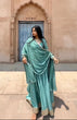 Load image into Gallery viewer, Daisy Teal Blue Sequence Work Long Gown