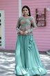 Load image into Gallery viewer, Beautiful Work Pista Green Lehenga With Top