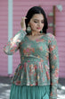 Load image into Gallery viewer, Beautiful Work Pista Green Lehenga With Top