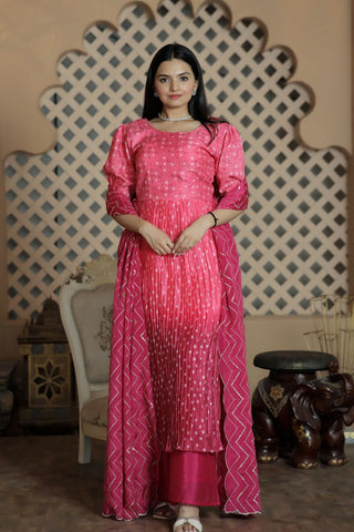 Awesome Digital Print Pink Color Sharara Suit Clothsvilla
