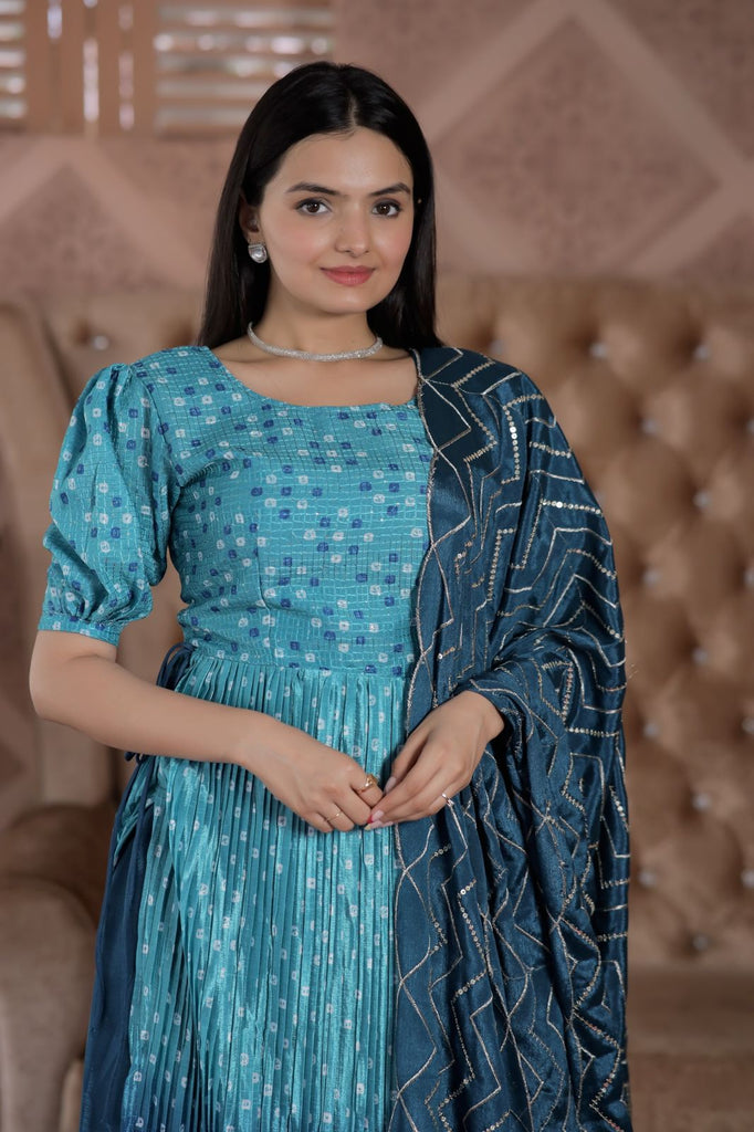 Awesome Digital Print Sky Blue Color Sharara Suit Clothsvilla