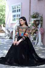 Load image into Gallery viewer, Lovely Multi Embroidery Work Full Sleeves Gown