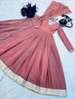 Load image into Gallery viewer, Peach Blue Sequence Work Long Gown