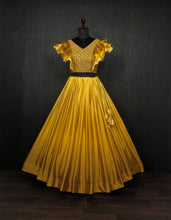 Load image into Gallery viewer, Stylish Yellow Color Double Tone Lehenga Choli Clothsvilla