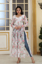 Load image into Gallery viewer, White Color Wonderful Nayra cut Kurti Clothsvilla