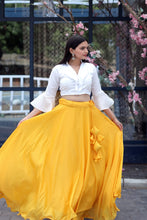 Load image into Gallery viewer, Pretty Yellow Plain Lehenga With Stylish Blouse