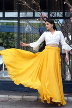 Load image into Gallery viewer, Pretty Yellow Plain Lehenga With Stylish Blouse