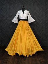 Load image into Gallery viewer, Pretty Yellow Plain Lehenga With Stylish Blouse