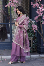 Load image into Gallery viewer, Lovely Dusty Pink Color Gown With Embroidered Work Dupatta