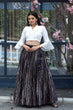 Load image into Gallery viewer, Trendy Full-Stitched Black Lehenga With Blouse
