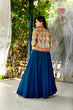 Load image into Gallery viewer, Blue Color Lehenga Choli With Digital Print Koti