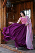Load image into Gallery viewer, Fashionable Work Wine Gown With Dupatta Clothsvilla