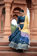 Load image into Gallery viewer, Wedding Wear Embroidery Work Navy Blue Color Lehenga Choli