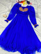 Load image into Gallery viewer, Fairy Look Mirror Work Blue Color Anarkali Gown