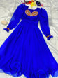 Load image into Gallery viewer, Fairy Look Mirror Work Blue Color Anarkali Gown