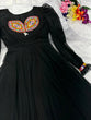 Load image into Gallery viewer, Fairy Look Mirror Work Black Color Anarkali Gown
