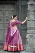 Load image into Gallery viewer, Exclusive Purple Color Kanjivaram Silk Lehenga Choli Clothsvilla