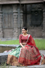 Load image into Gallery viewer, Exclusive Green Color Kanjivaram Silk Lehenga Choli Clothsvilla