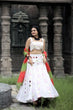 Load image into Gallery viewer, Marriage special Mirror Work White Color Lehenga Choli Clothsvilla