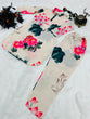 Load image into Gallery viewer, Shining Flower Print With Off White Color Cord Set