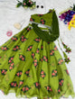 Load image into Gallery viewer, Lovely Organza Silk Green Color Lehenga With Stylish Blouse