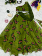 Load image into Gallery viewer, Lovely Organza Silk Green Color Lehenga With Stylish Blouse