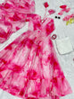 Load image into Gallery viewer, Shibori Print Pink Color Casual Wear Anarkali Suit