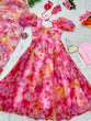 Load image into Gallery viewer, Amazing Multi Color Organza Anarkali Gown