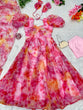Load image into Gallery viewer, Amazing Multi Color Organza Anarkali Gown