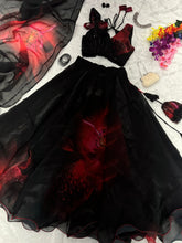 Load image into Gallery viewer, Black Color Digital Printed Party Wear Lehenga Choli