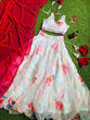 Load image into Gallery viewer, Stylish Digital Print White Color Lehenga Choli With Red Dupatta