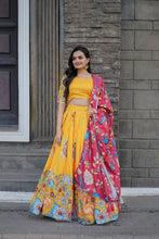 Load image into Gallery viewer, Navratri Special Yellow Color Printed Lehenga Choli