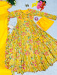 Load image into Gallery viewer, Multi Color Design With Yellow Color Wonderful Anarkali Gown